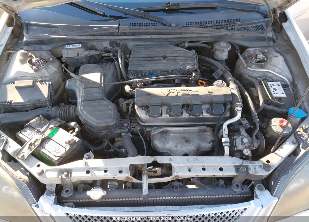 2001 HONDA CIVIC EX VIN: 1HGEM22901L066504