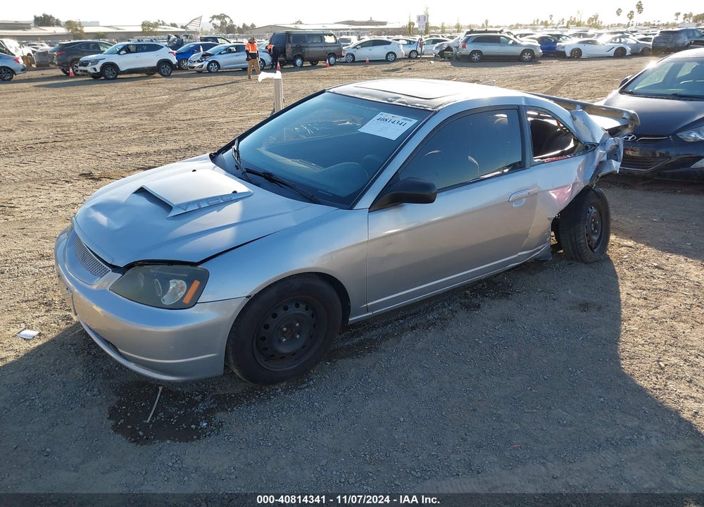 2001 HONDA CIVIC EX VIN: 1HGEM22901L066504