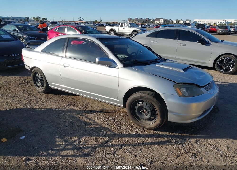 2001 HONDA CIVIC EX VIN: 1HGEM22901L066504