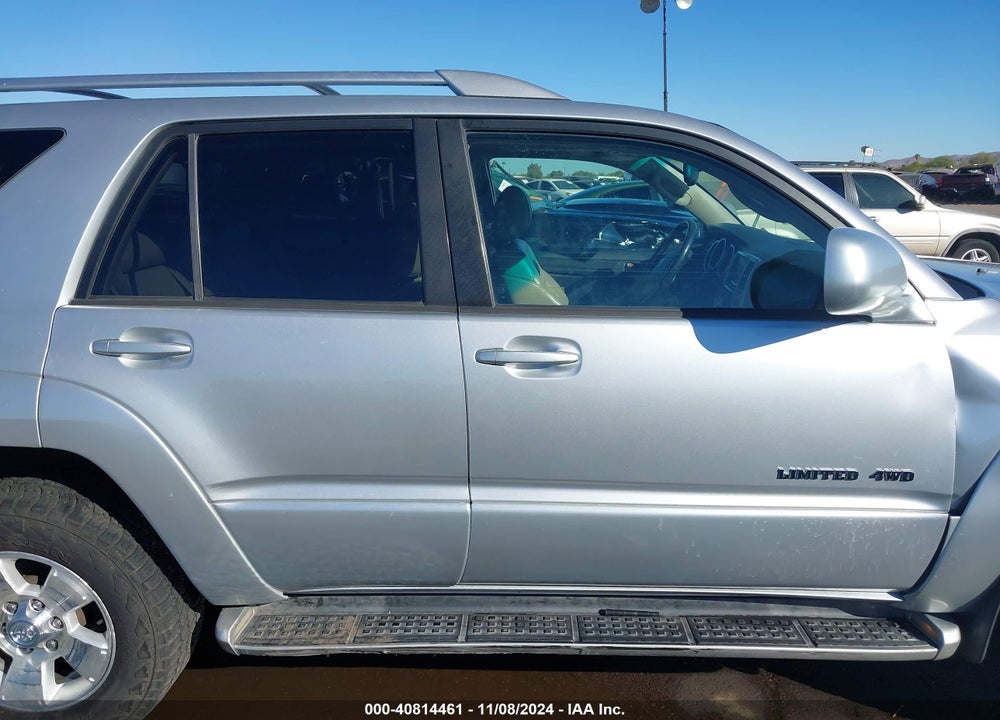 2003 TOYOTA 4RUNNER LIMITED V8 VIN: JTEBT17R730024368