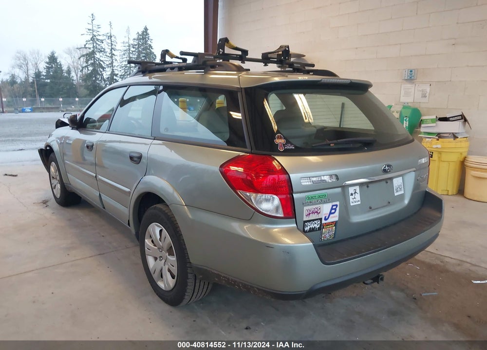2009 SUBARU OUTBACK 2.5I VIN: 4S4BP60C697329867