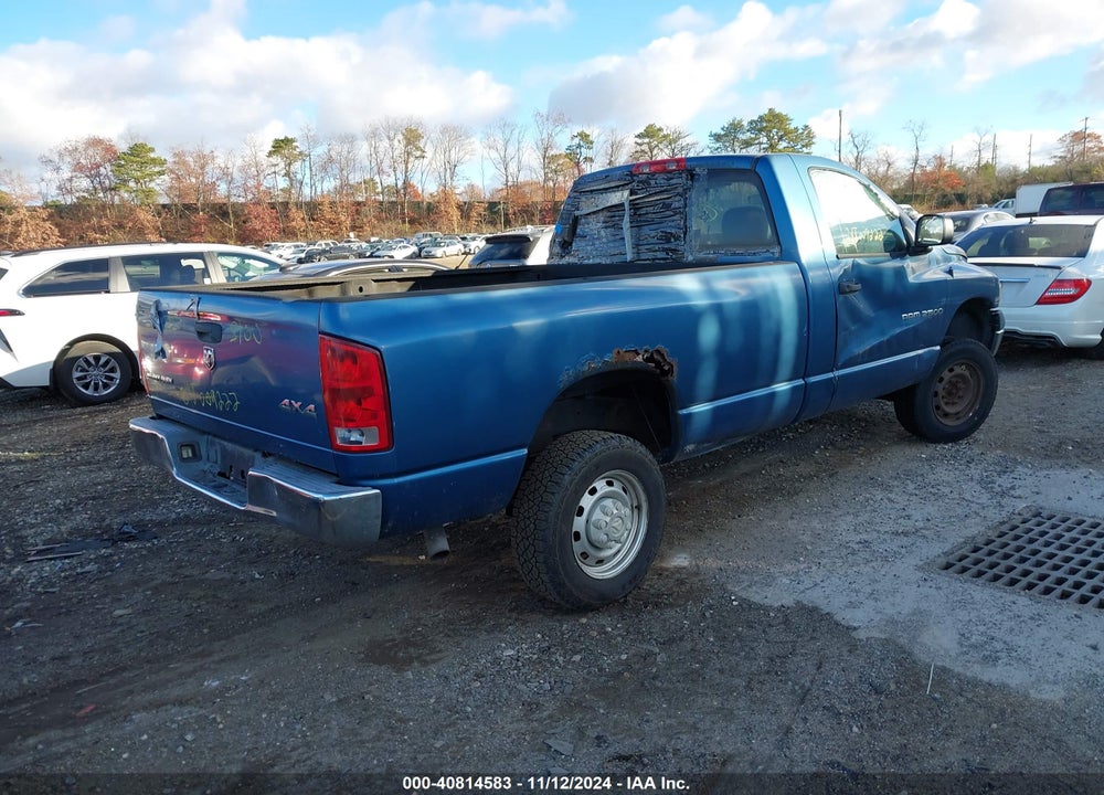 2005 DODGE RAM 2500 ST VIN: 3D7KS26D65G813652