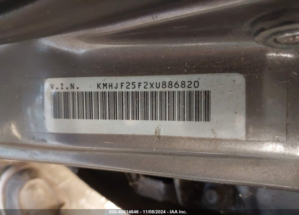 1999 HYUNDAI ELANTRA GL VIN: KMHJF25F2XU886820