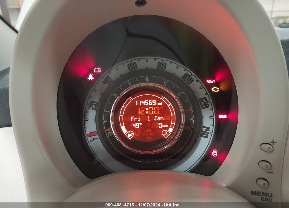 2012 FIAT 500 POP VIN: 3C3CFFAR8CT120300