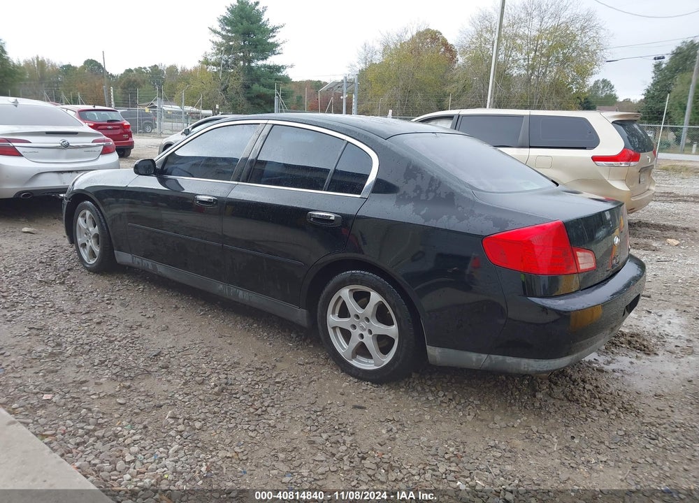 2003 INFINITI G35 BASE W/6 SPEED MANUAL VIN: JNKCV51E73M011997