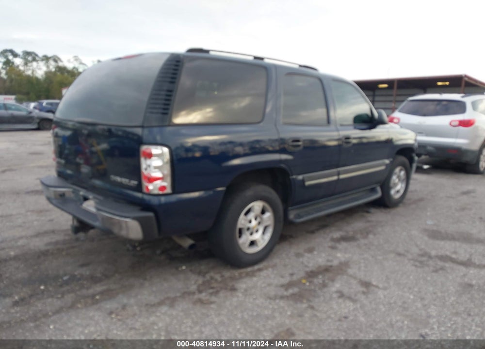 2004 CHEVROLET TAHOE LS VIN: 1GNEK13V14J300456