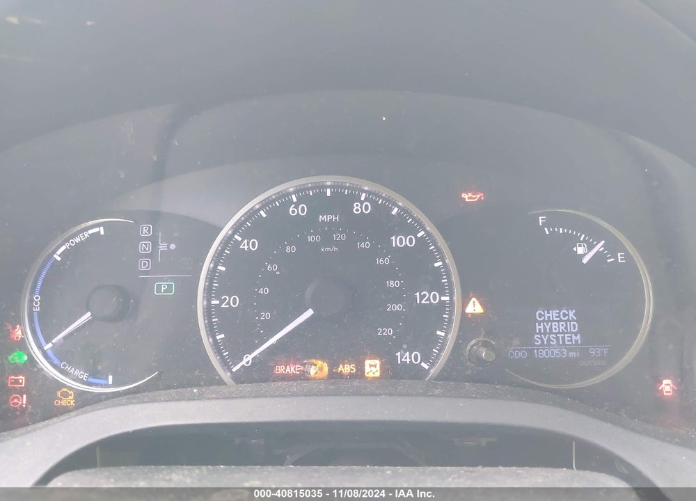 2015 LEXUS CT 200H VIN: JTHKD5BHXF2246076