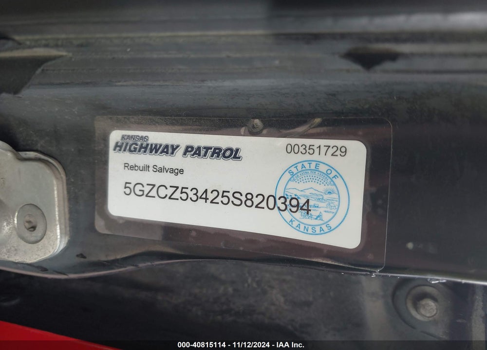 2005 SATURN VUE V6 VIN: 5GZCZ53425S820394