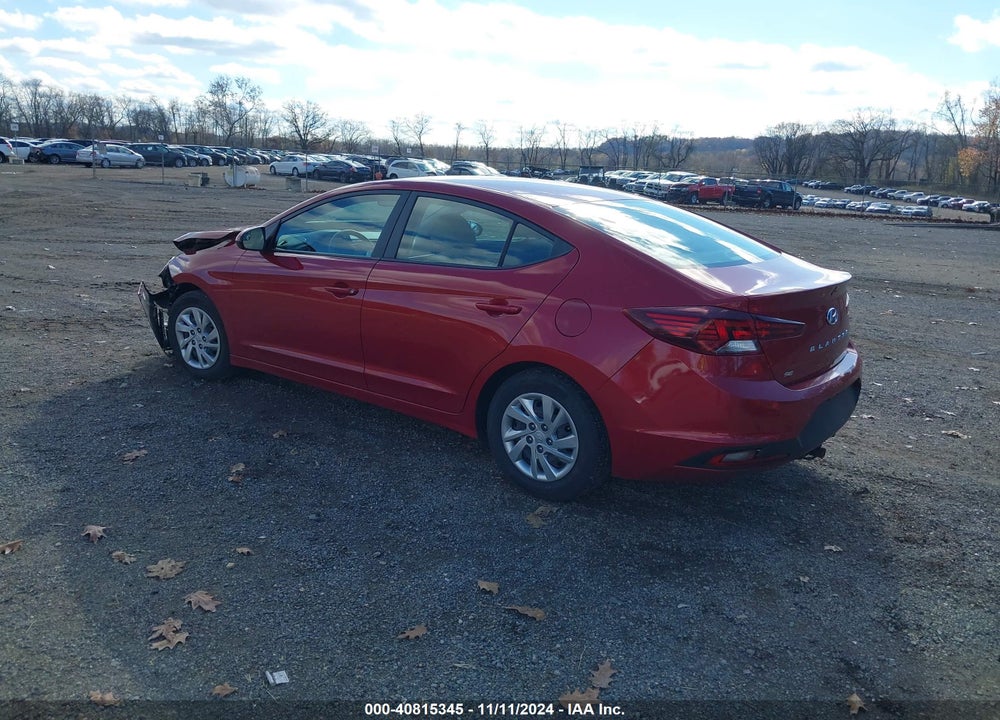 2019 HYUNDAI ELANTRA SE VIN: KMHD74LF3KU799347