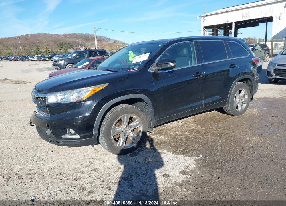 2015 TOYOTA HIGHLANDER LIMITED PLATINUM V6 VIN: 5TDDKRFH5FS124820