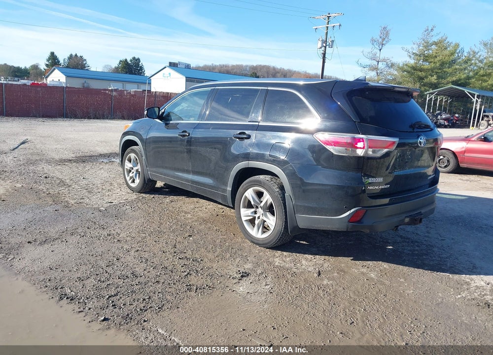2015 TOYOTA HIGHLANDER LIMITED PLATINUM V6 VIN: 5TDDKRFH5FS124820
