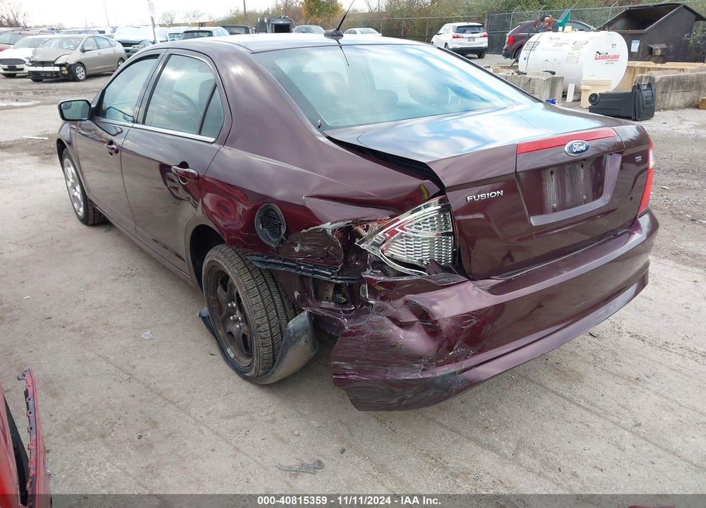 2011 FORD FUSION SE VIN: 3FAHP0HA8BR196144