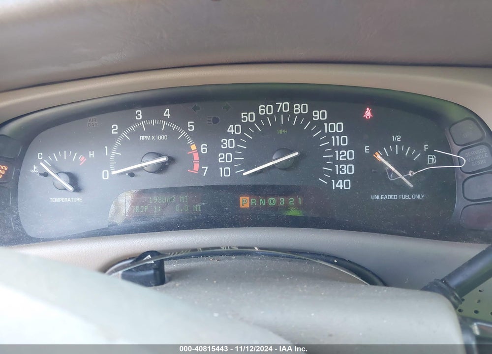 2000 BUICK PARK AVENUE ULTRA VIN: 1G4CU5214Y4133378