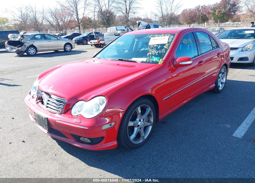 2007 MERCEDES-BENZ C 230 SPORT VIN: WDBRF52H87F856786