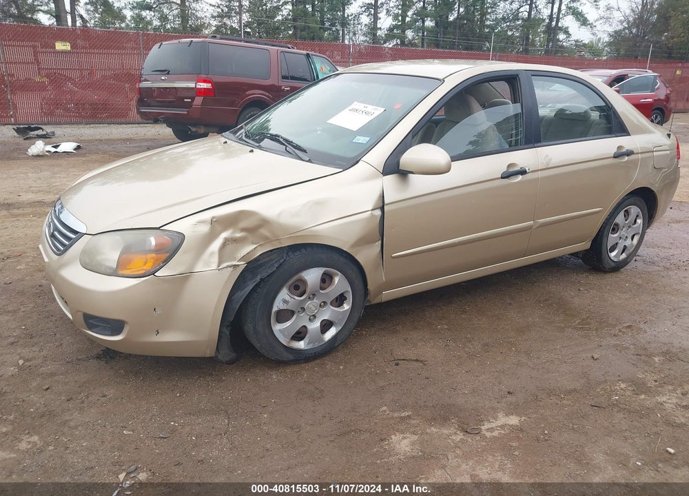 2009 KIA SPECTRA EX VIN: KNAFE221X95656300