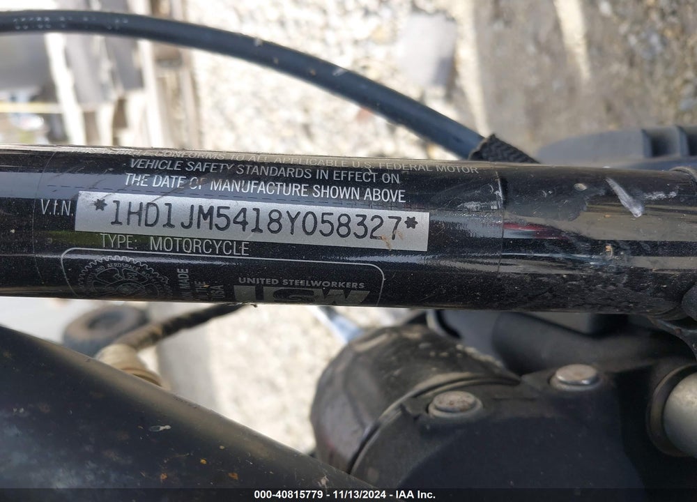 2008 HARLEY-DAVIDSON FLSTSB VIN: 1HD1JM5418Y058327