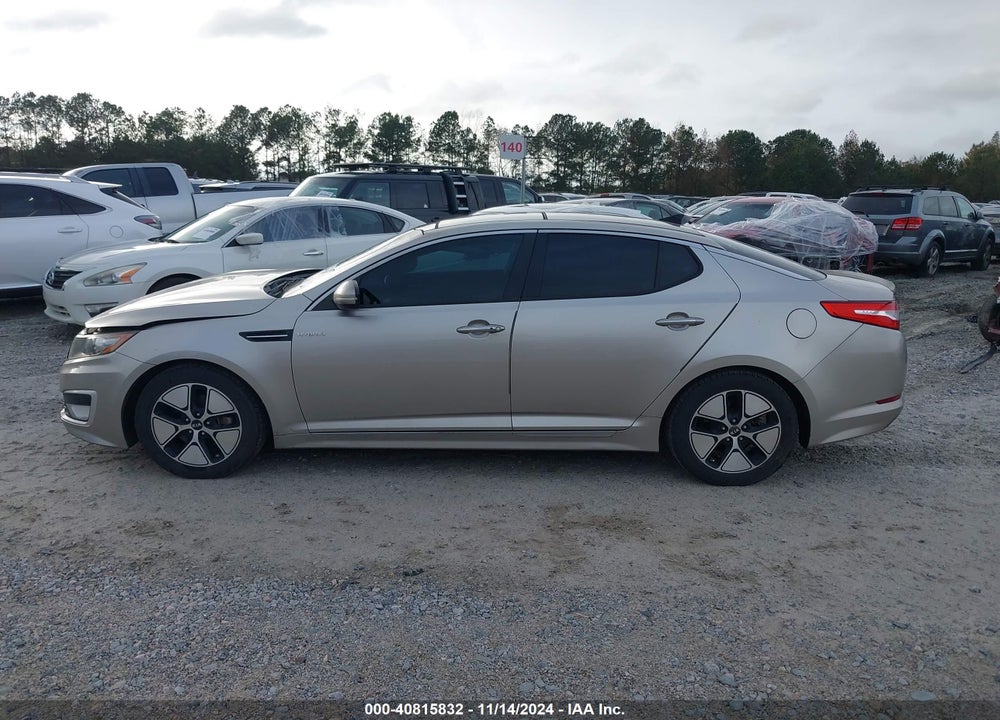 2013 KIA OPTIMA HYBRID VIN: KNAGM4AD3D5038999