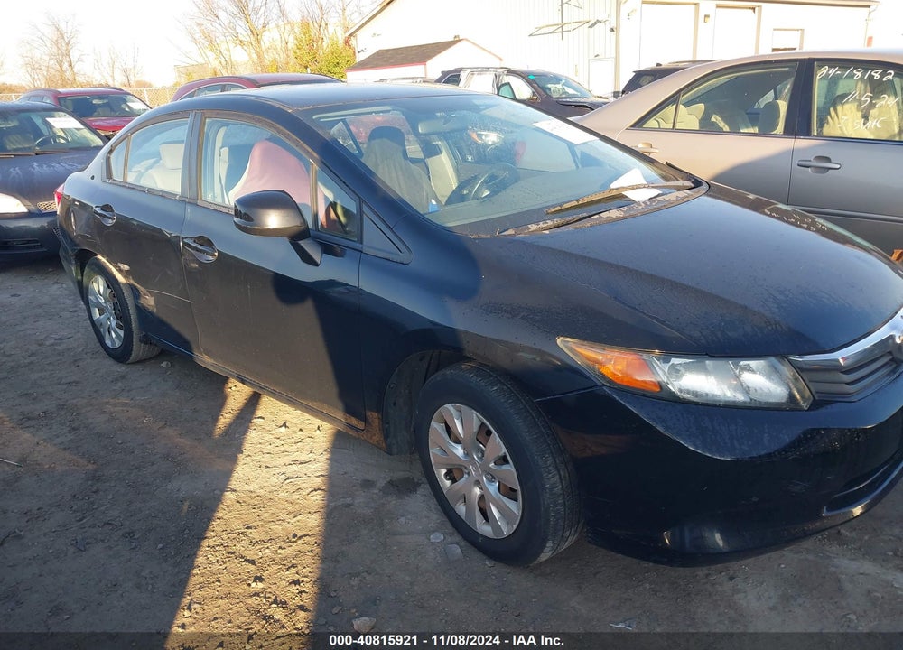 2012 HONDA CIVIC LX VIN: 19XFB2E59CE064764