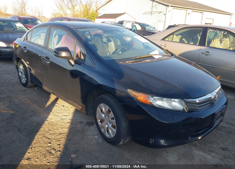 2012 HONDA CIVIC LX VIN: 19XFB2E59CE064764