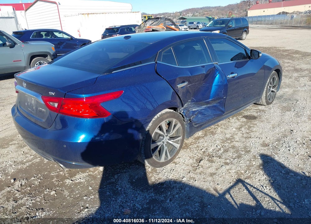 2018 NISSAN MAXIMA SV VIN: 1N4AA6AP3JC368419