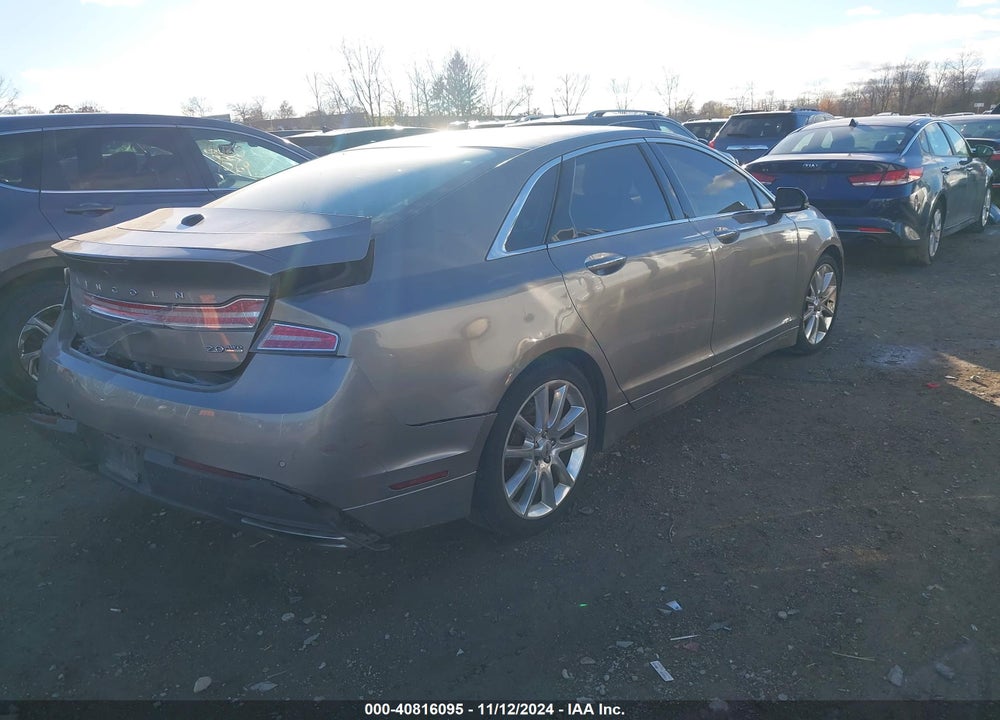 2016 LINCOLN MKZ VIN: 3LN6L2J97GR634051