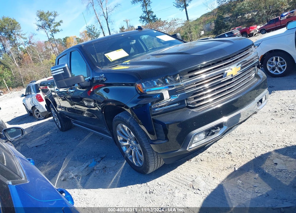 2021 CHEVROLET SILVERADO 1500 4WD STANDARD BED HIGH COUNTRY VIN: 3GCUYHET8MG215560