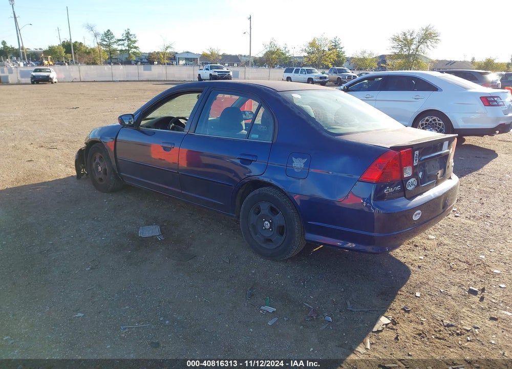 2005 HONDA CIVIC HYBRID VIN: JHMES96675S006324