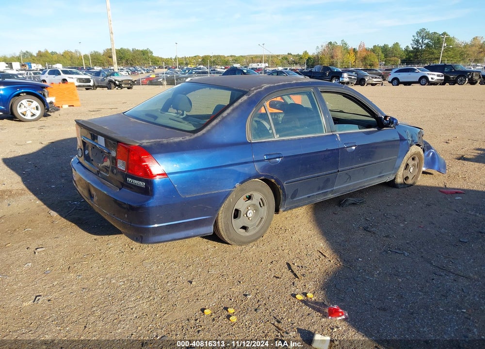 2005 HONDA CIVIC HYBRID VIN: JHMES96675S006324
