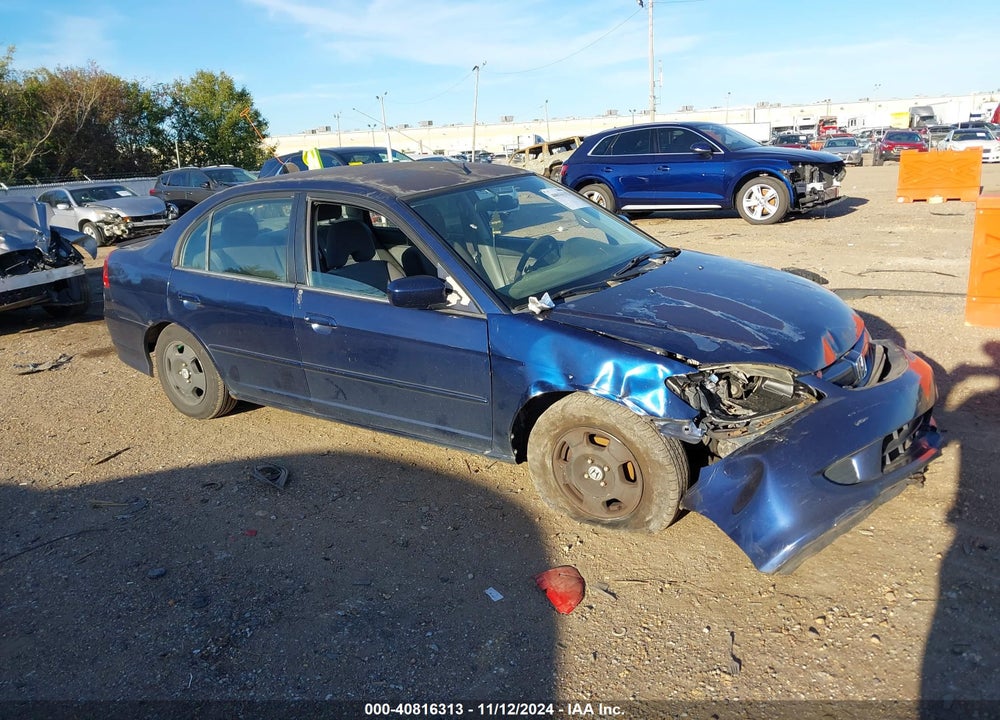 2005 HONDA CIVIC HYBRID VIN: JHMES96675S006324