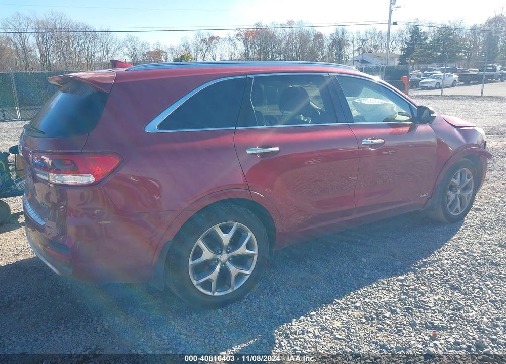 2016 KIA SORENTO 3.3L SX VIN: 5XYPKDA50GG087090