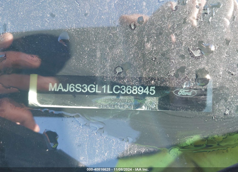 2020 FORD ECOSPORT SE VIN: MAJ6S3GL1LC368945
