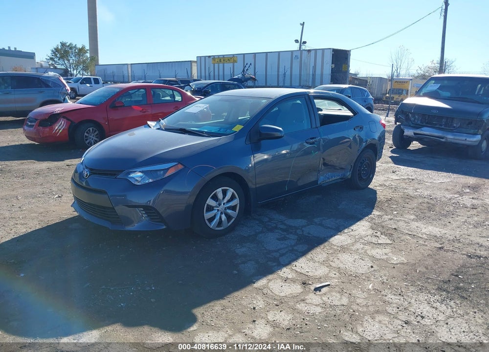 2015 TOYOTA COROLLA LE VIN: 2T1BURHE0FC256400