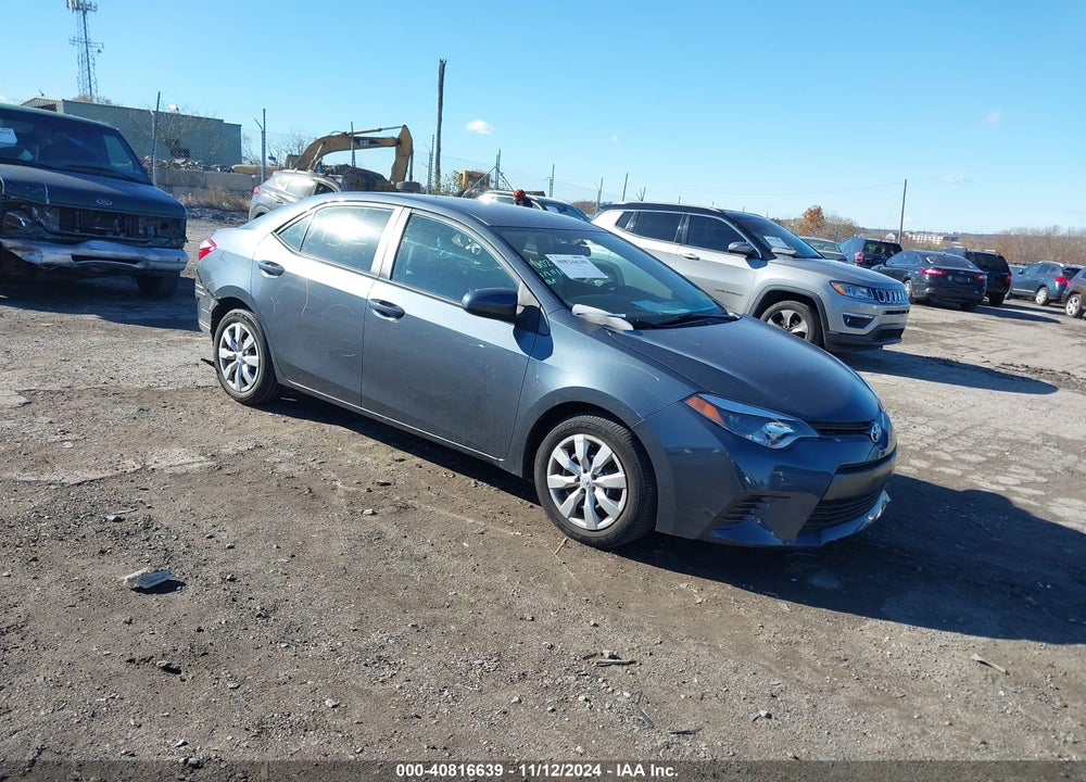 2015 TOYOTA COROLLA LE VIN: 2T1BURHE0FC256400