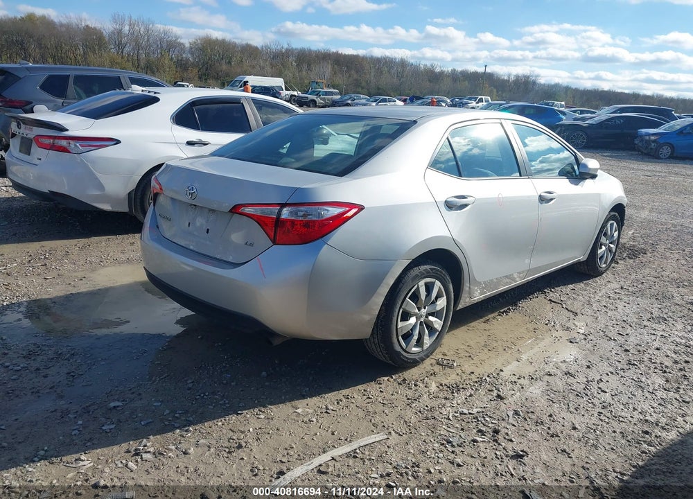 2014 TOYOTA COROLLA LE VIN: 2T1BURHE2EC131459