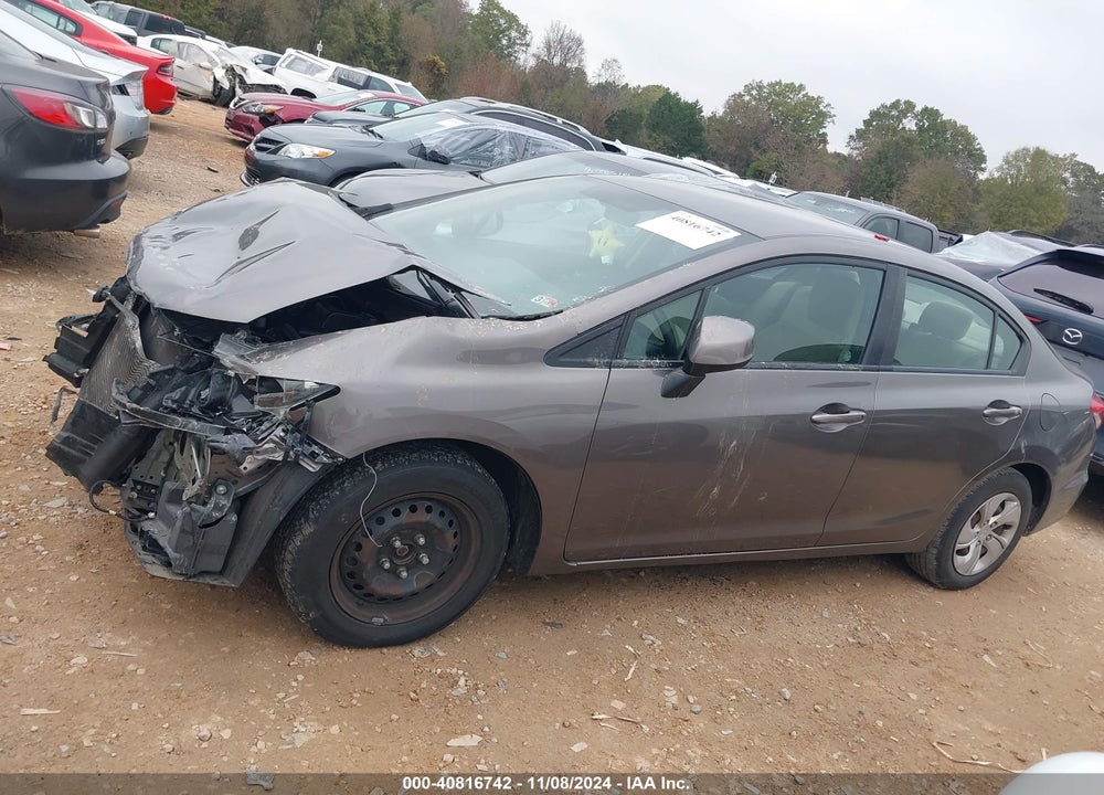 2013 HONDA CIVIC LX VIN: 19XFB2F51DE240819