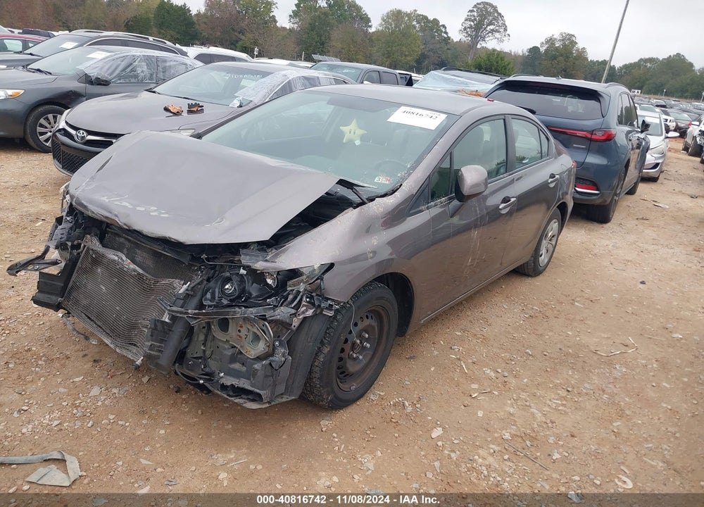 2013 HONDA CIVIC LX VIN: 19XFB2F51DE240819