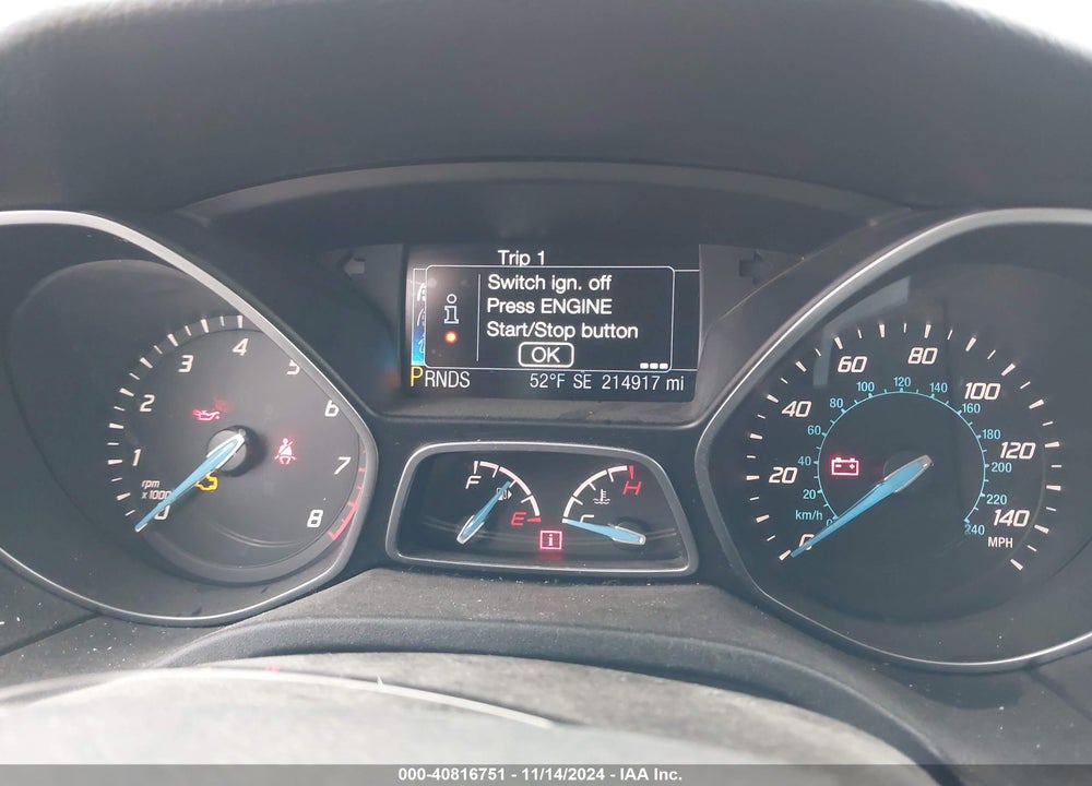 2013 FORD FOCUS TITANIUM VIN: 1FADP3N25DL270084