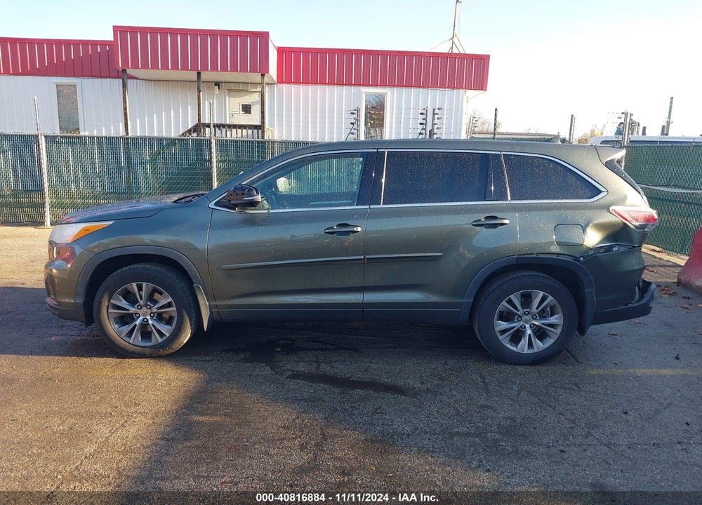 2014 TOYOTA HIGHLANDER VIN: 5TDBKRFH0ES050843