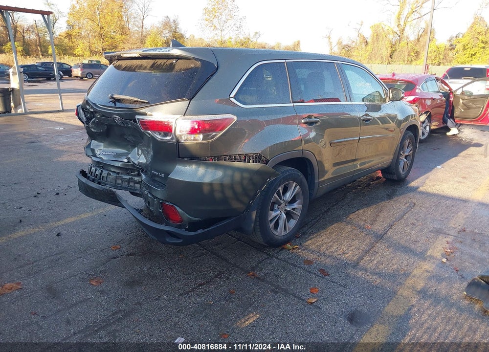 2014 TOYOTA HIGHLANDER VIN: 5TDBKRFH0ES050843