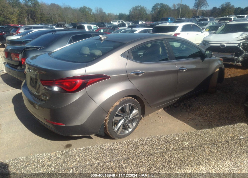 2016 HYUNDAI ELANTRA LIMITED VIN: 5NPDH4AE2GH782455