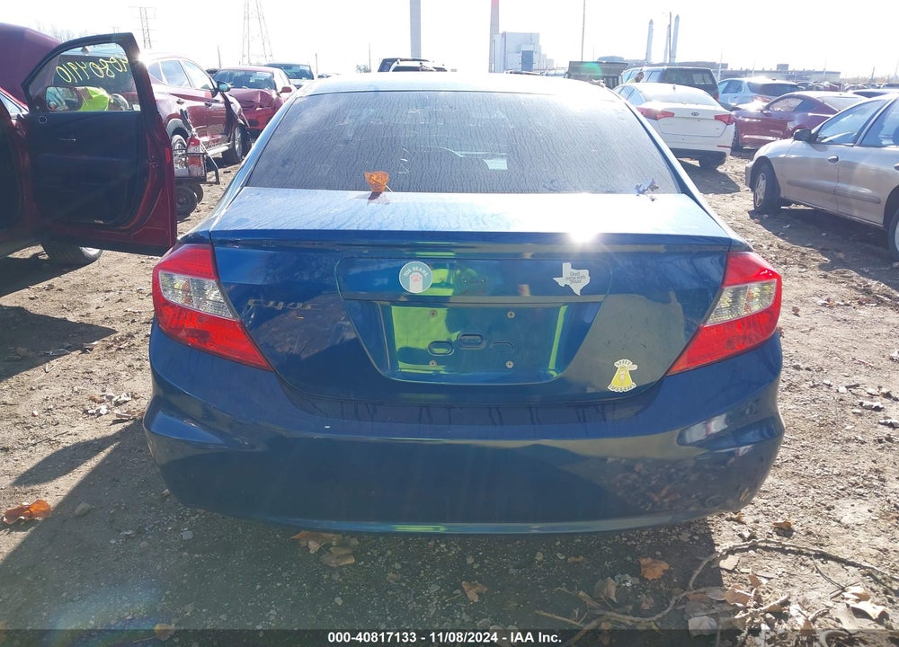 2012 HONDA CIVIC LX VIN: 19XFB2F53CE031726