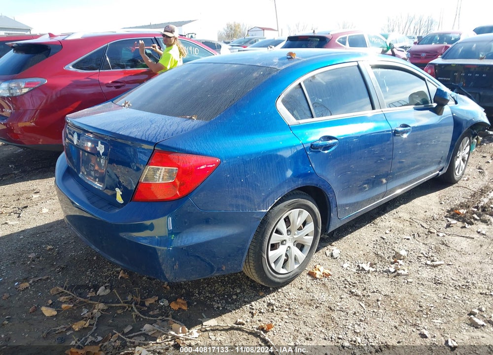 2012 HONDA CIVIC LX VIN: 19XFB2F53CE031726