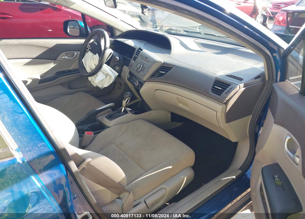 2012 HONDA CIVIC LX VIN: 19XFB2F53CE031726