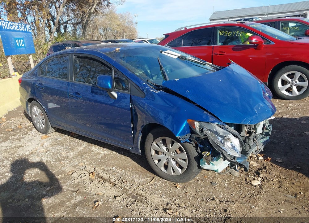 2012 HONDA CIVIC LX VIN: 19XFB2F53CE031726