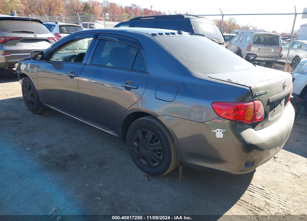 2009 TOYOTA COROLLA LE VIN: 2T1BU40E59C058673