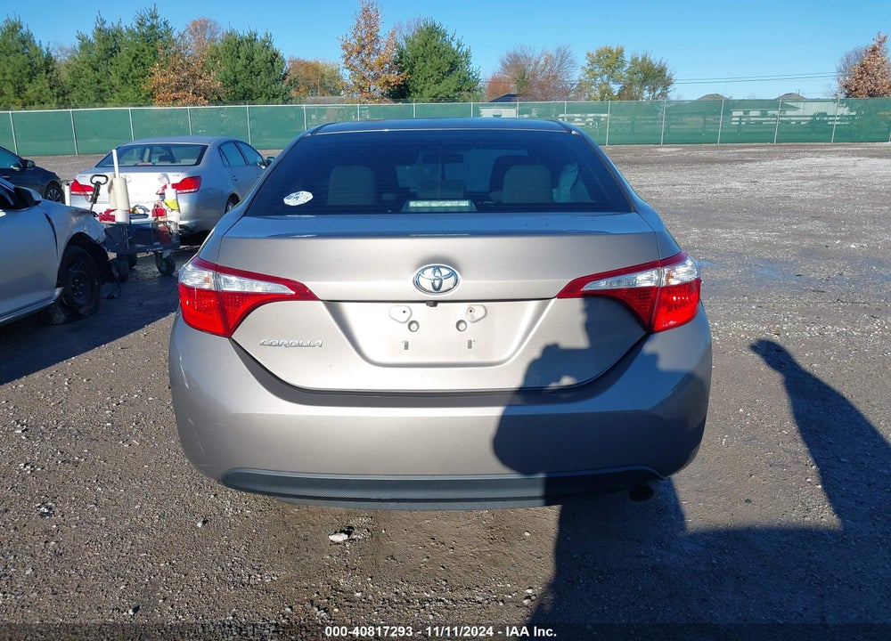 2016 TOYOTA COROLLA LE VIN: 2T1BURHE4GC641752