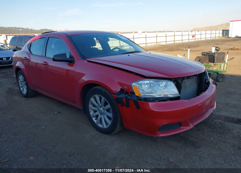 2014 DODGE AVENGER SE VIN: 1C3CDZAG6EN110454