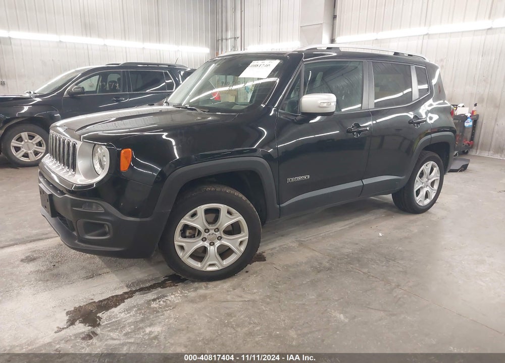 2016 JEEP RENEGADE LIMITED VIN: ZACCJBDT6GPC72602