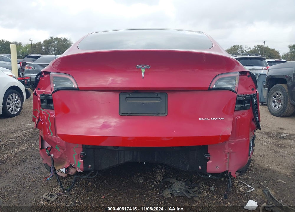 2021 TESLA MODEL Y LONG RANGE DUAL MOTOR ALL-WHEEL DRIVE VIN: 5YJYGDEE5MF083684