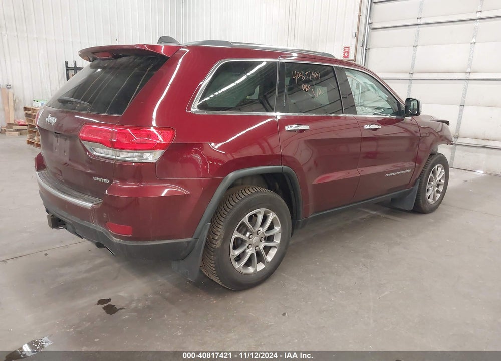2016 JEEP GRAND CHEROKEE LIMITED VIN: 1C4RJFBG1GC327436